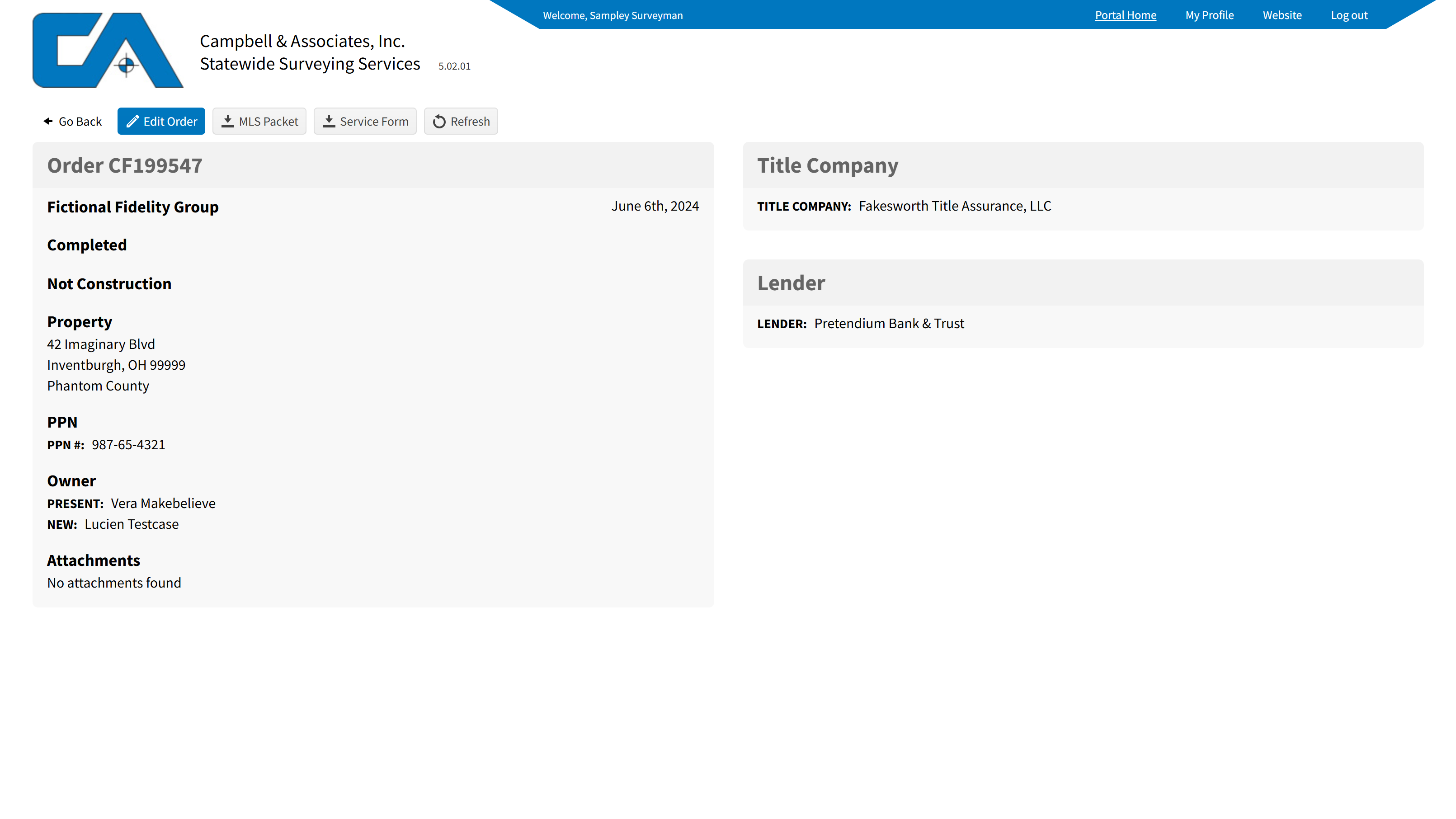 Portal Feature Download surveys for your files Image